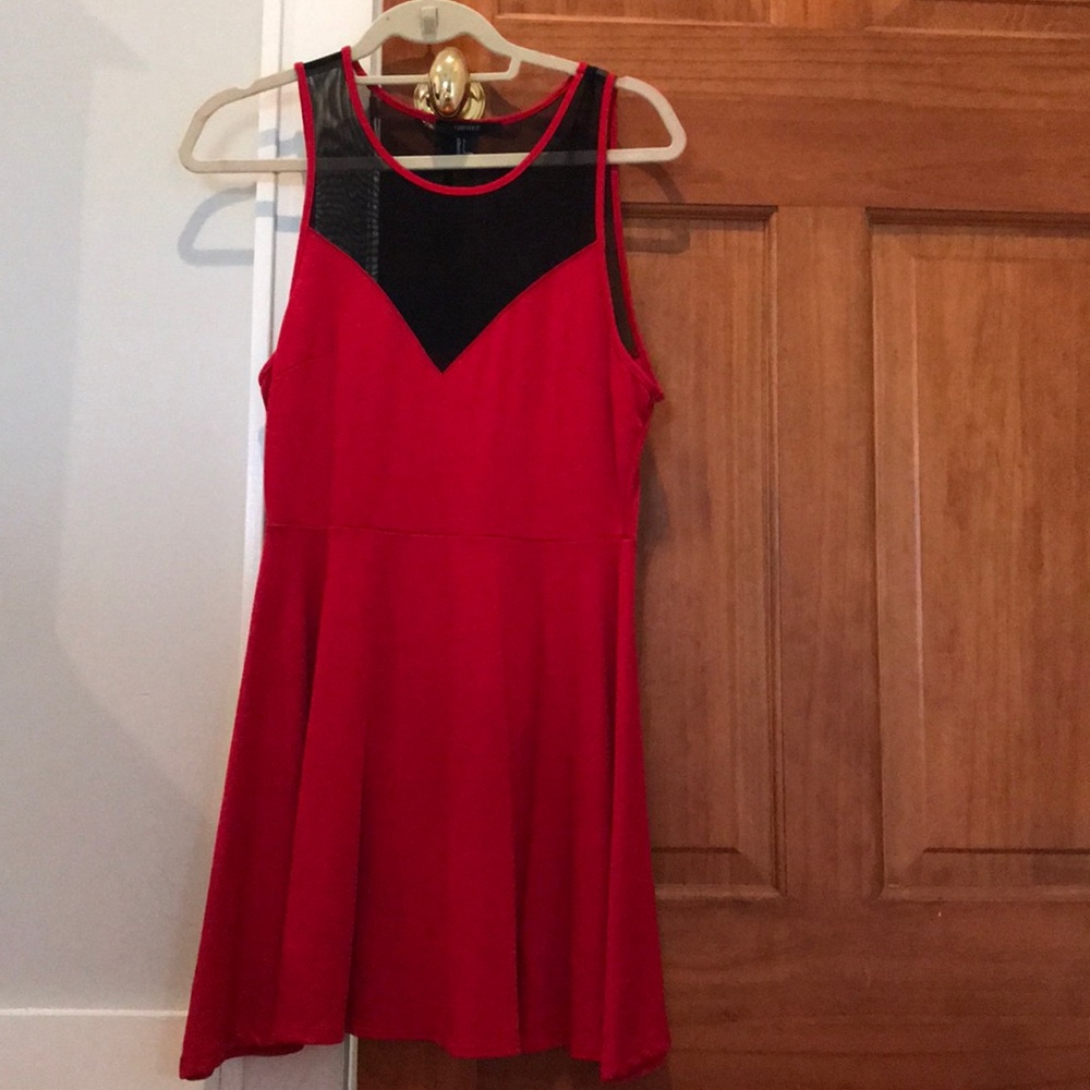 red/ black dress